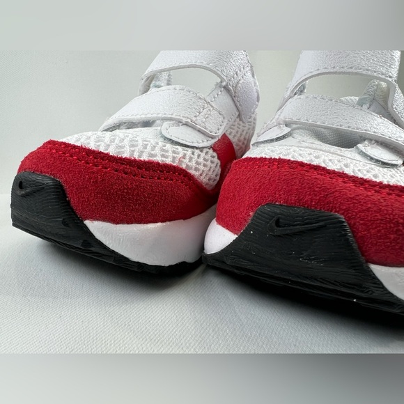 Nike Air Max System Kids in White/White-University Red Photon Dust Size:5C NIB - Picture 7 of 12